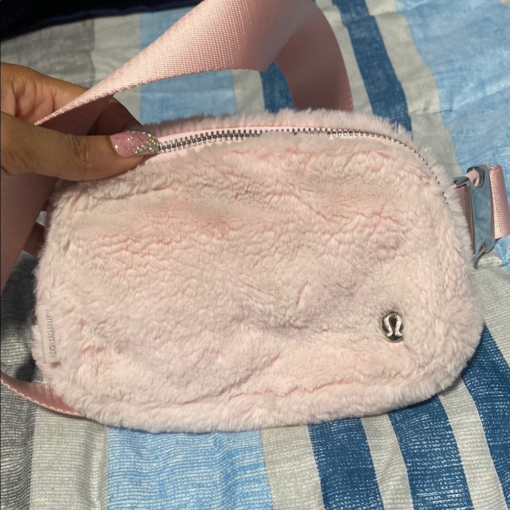 Lululemon Athletica Soft Pink Crossbody Bag